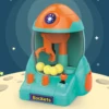 Children's Rocket Catcher Toy Claw Machine Claw Machine Arcade Game Mini Catcher Clip Ball Machine for Kids Gifts 3