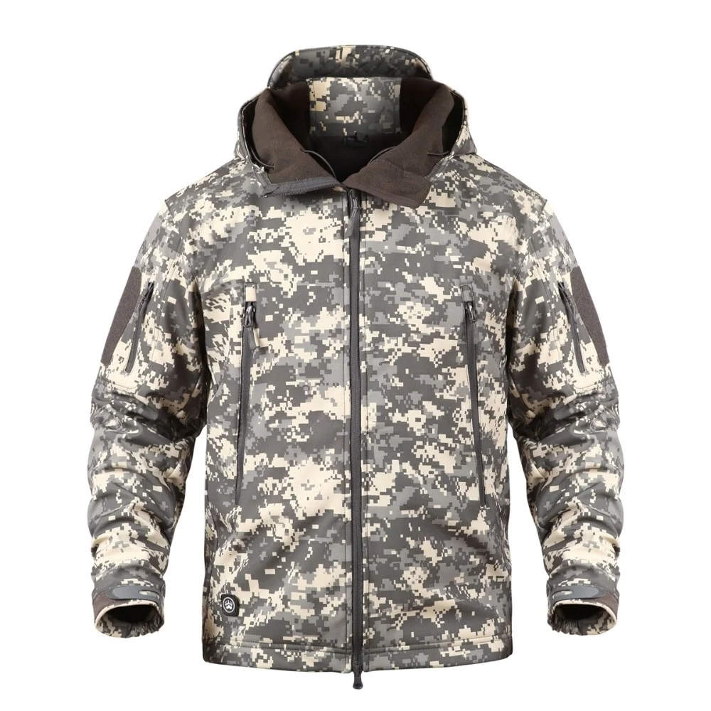 Men's Tactical Jacket Soft Shell Winter Military Outdoor Coat_voghion.com