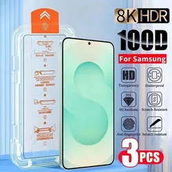 Premium 3 - Pack 4K Ultra HD Tempered Glass Screen Protector with One - Click Installation - High Definition