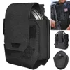 Molle Shackles Holder Handcuffs Pouch Case Universal Handcuffs Holster Quick Release Standard Chain Cuffs for Tactical Vest 2