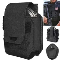 Molle Shackles Holder Handcuffs Pouch Case Universal Handcuffs Holster Quick Release Standard Chain Cuffs for Tactical Vest 2