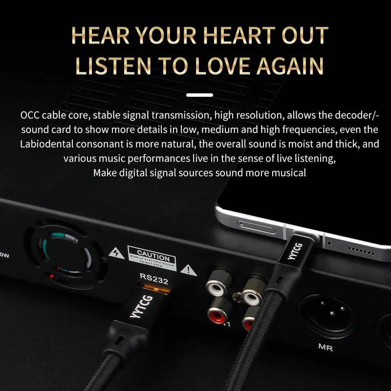 HIFI USB OCC 케이블 USB 유형 A-B USB 케이블 6N DAC A-C 오디오 케이블 OCC 실버 도금 데이터 케이블