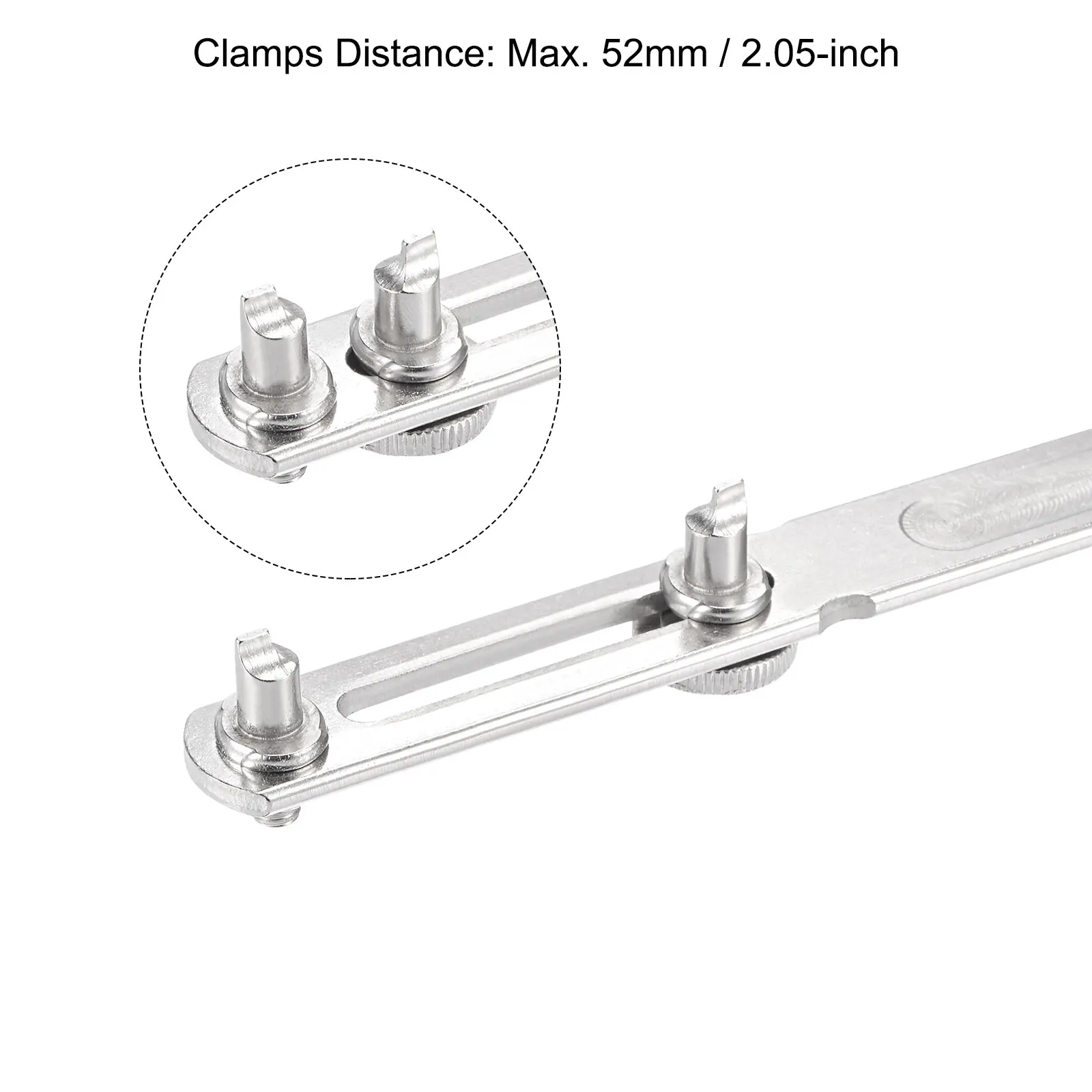 Uxcell 52mm Watch Back Cover Case Wrench Opener Flat Claw and 33mm Remover Watch Holder