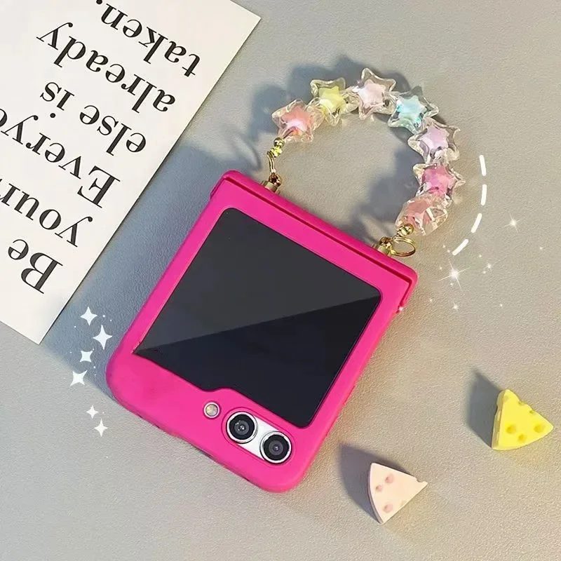 Charming 3D Floral Bunny & Stars Bracelet Phone Case