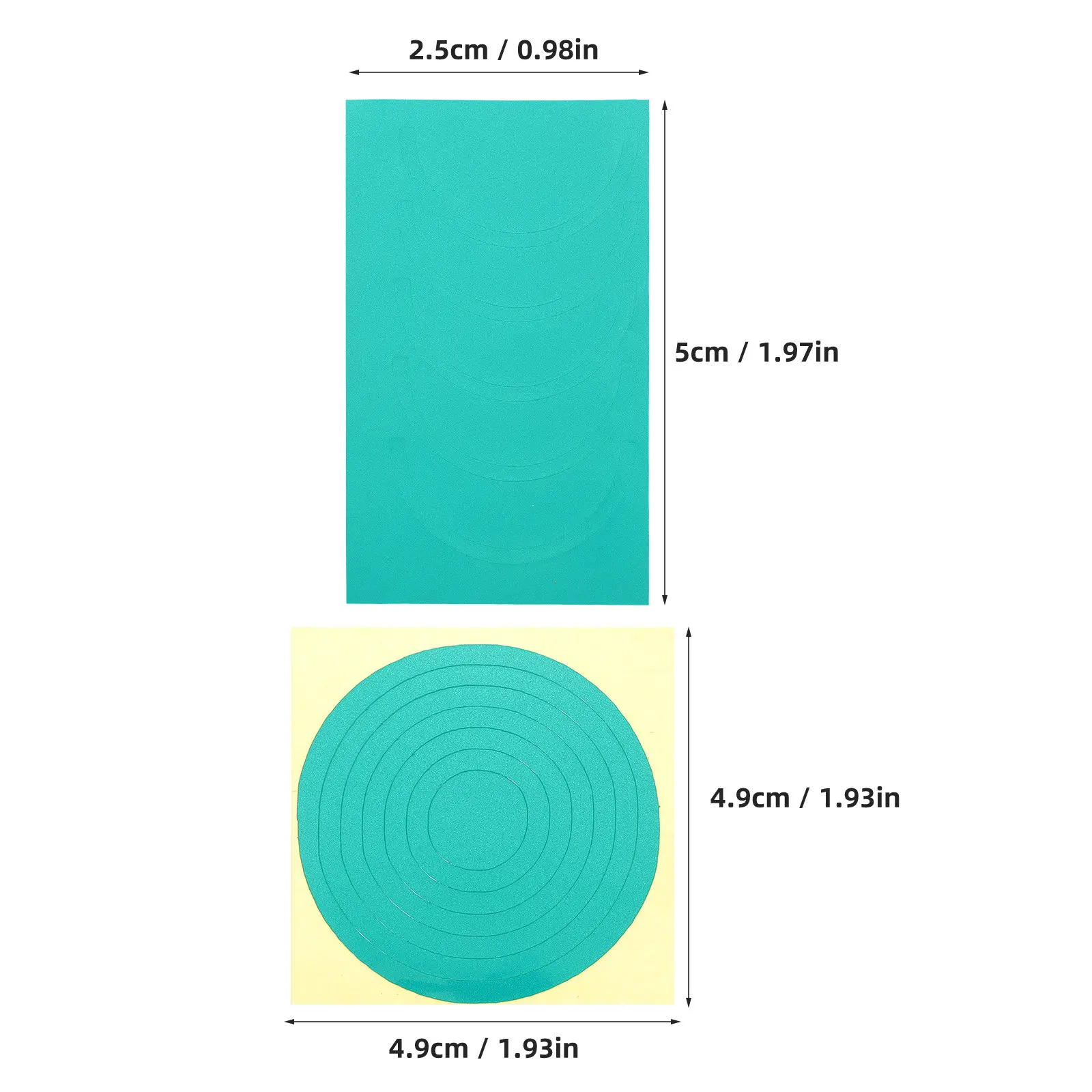 7장의 압력 게이지 데칼 투명한 측정 판독을 위한 접착식 표시 라벨 모든 제품에 안전 효율성이 향상됨