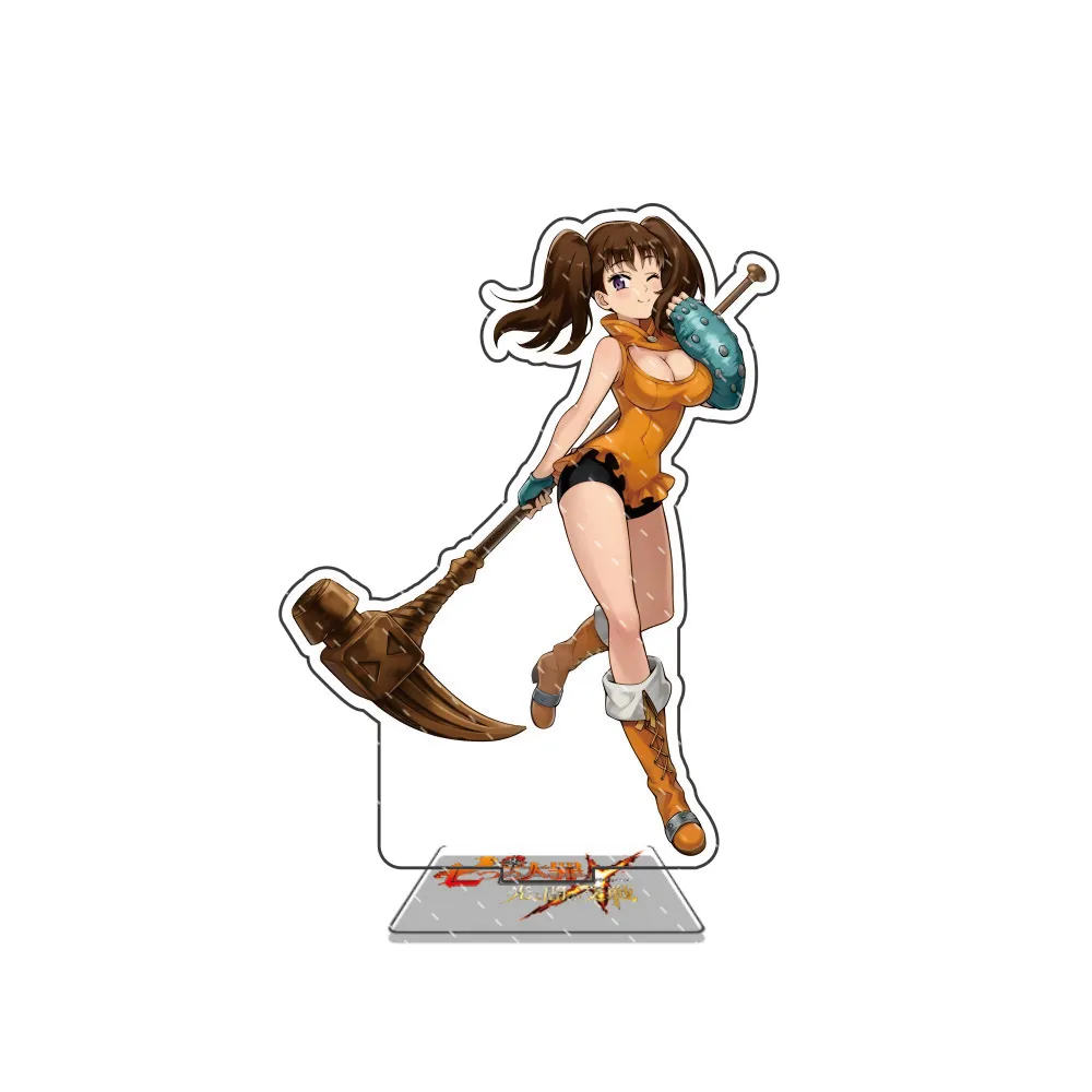 Anime Acrylic Stand Figure - The Seven Deadly Sins Character Display, 15cm Desk Decor and Gift