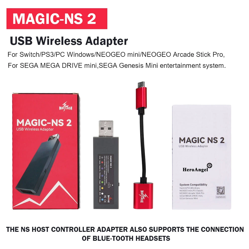  MAYFLASH MAGIC-X Wireless Bluetooth USB Adapter for Xbox Series  S/X, Xbox One, Switch, macOS, Windows, Raspberry Pi, Compatible with PS5,  PS4, Xbox Bluetooth Controller and more : Video Games