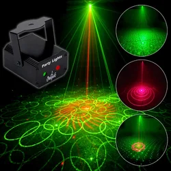 USB Stage Portable Disco Ball DJ Stage Light Remote Control Laser Projector Lights Birthday Party Bar Wedding Decoration