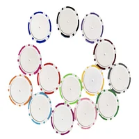 10PCS Blank Golf Ball Marker Golf Marker without Any Logo 40mm Dia 11.9g ABS Metal Material 1