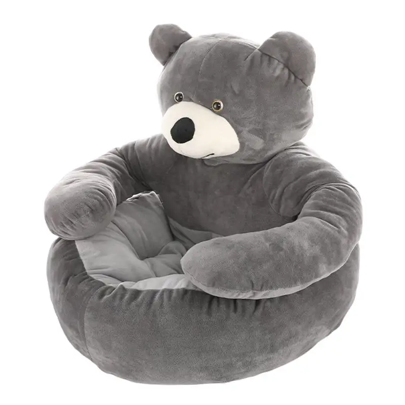 

Bear Shaped Dog Bed Pet Tent Cave Bed Hut Comfortable Kitten Sleeping Plush Pet Cushion with Non-slip Bottom Washable Indoor