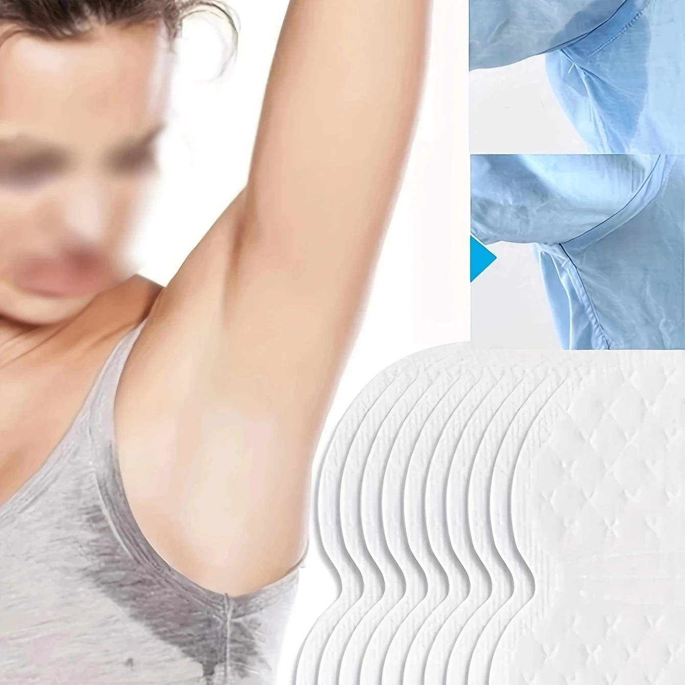 20pcs/30pcs/50pcs/70pcs-Invisible Anti-sweat Stickers for Men and Women T Shirt