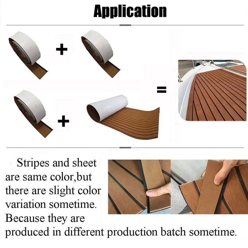 2400*55mm Non-slip Pads Felt Strips Self Adhesive Tape EVA Foam Rolls Anti Slide Stairs Hardwood Floors Protect Fill Vacancies