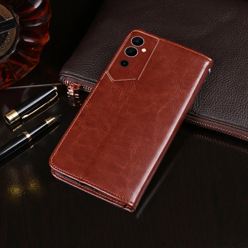 Buy CHAAPIO Tecno Pova Neo Flip Case, Premium Leather Finish Flip Cover, with Card Pockets, Wallet Stand