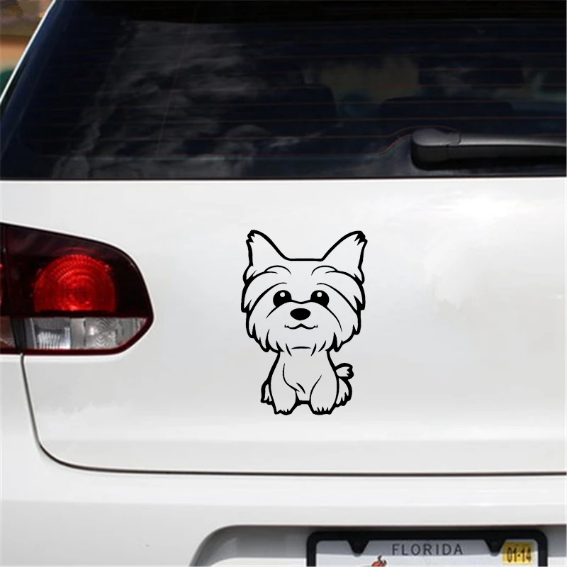 Autocollant Voiture Yorkshire Terrier - Design Réaliste Et Résistant Aux Intempéries