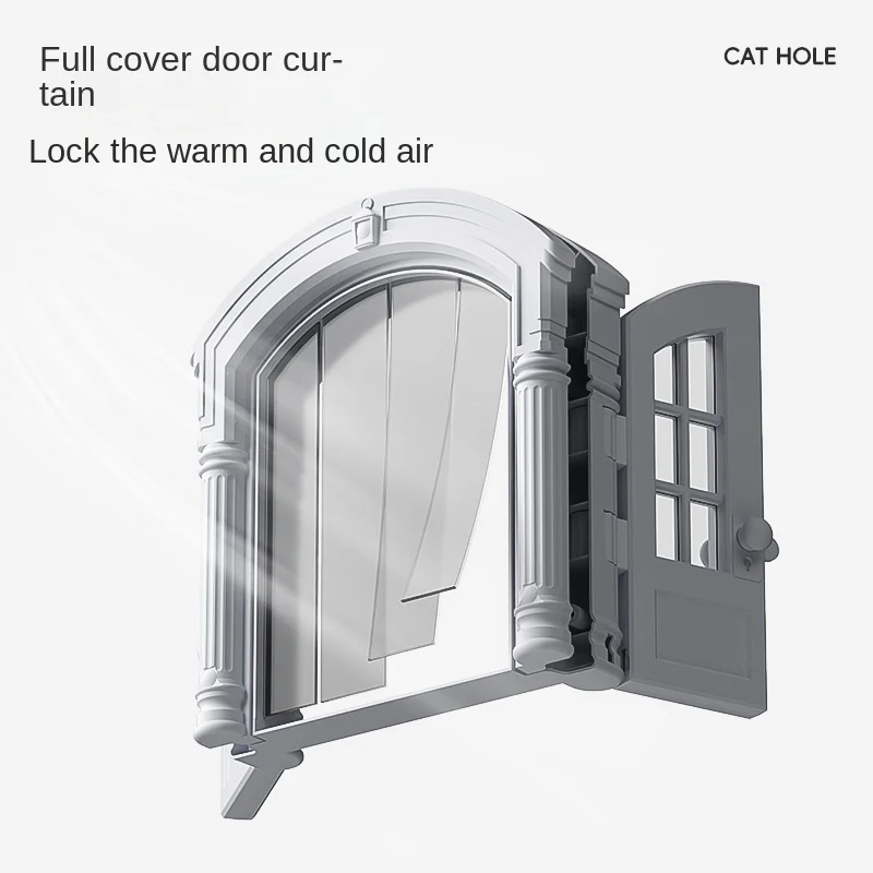 Quiet Cat Flap Door for Bedroom &ndash; Allows Free & Easy Access for Your Pet