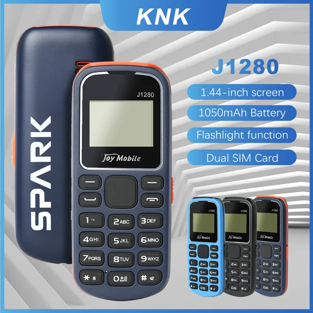 MKTEL  J1280 Feature Phone Strong Torch 1.44" Display Dual SIM Dual Standby MP3 MP4 Radio Bluetooth GPRS 600mAh Battery 1