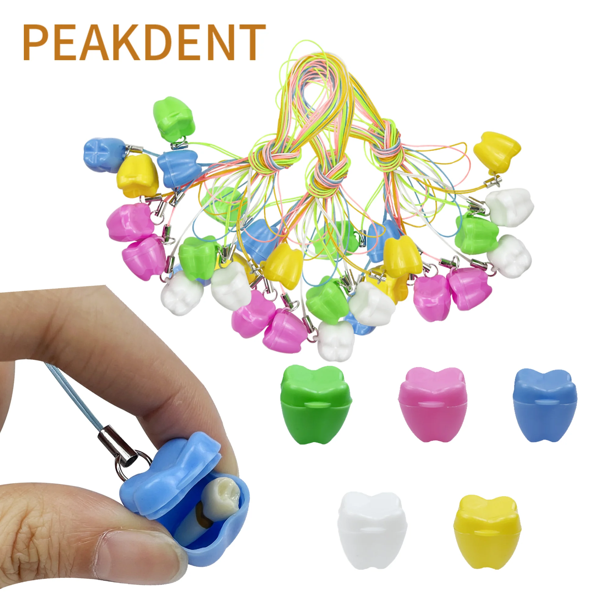 

50 шт., детский контейнер для хранения зубов