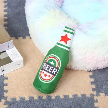Jouet interactif pour chiens – Peluche Bouteille Bière - 2025 - Doglovedesign : Vêtement et accessoires pour chiens