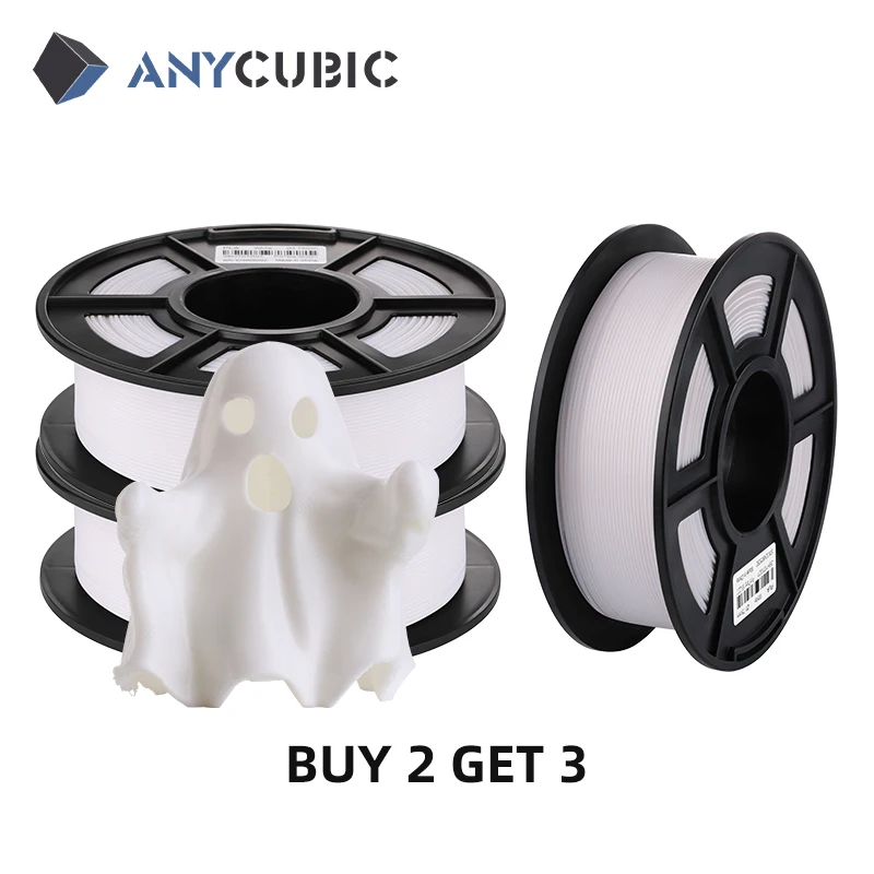 {Buy 2 Get 1 Free} ANYCUBIC-3D CONSUMABLES 1kg/Roll 1.75mm Plastic PLA Filament 3D Printing Material FDM 3D Printer Mega S Vyper 