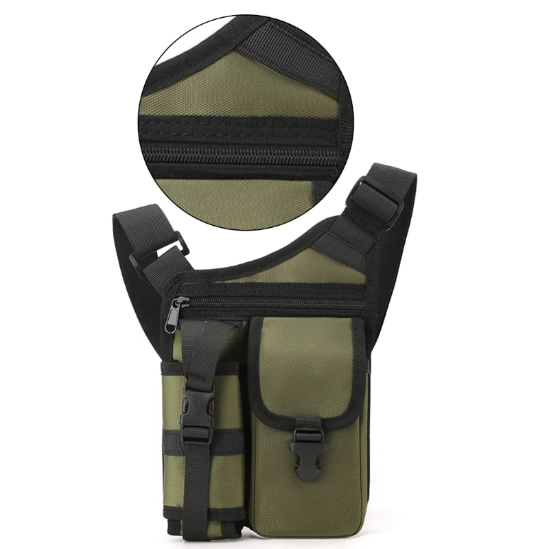 Multifunctional Chest Bag Nylon Crossbody Pack Practical Shoulder Bag for Women