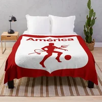 America de Cali Los Diablos Rojos Los Escarlatas Throw Blanket Luxury Brand Blanket Soft Blanket 1