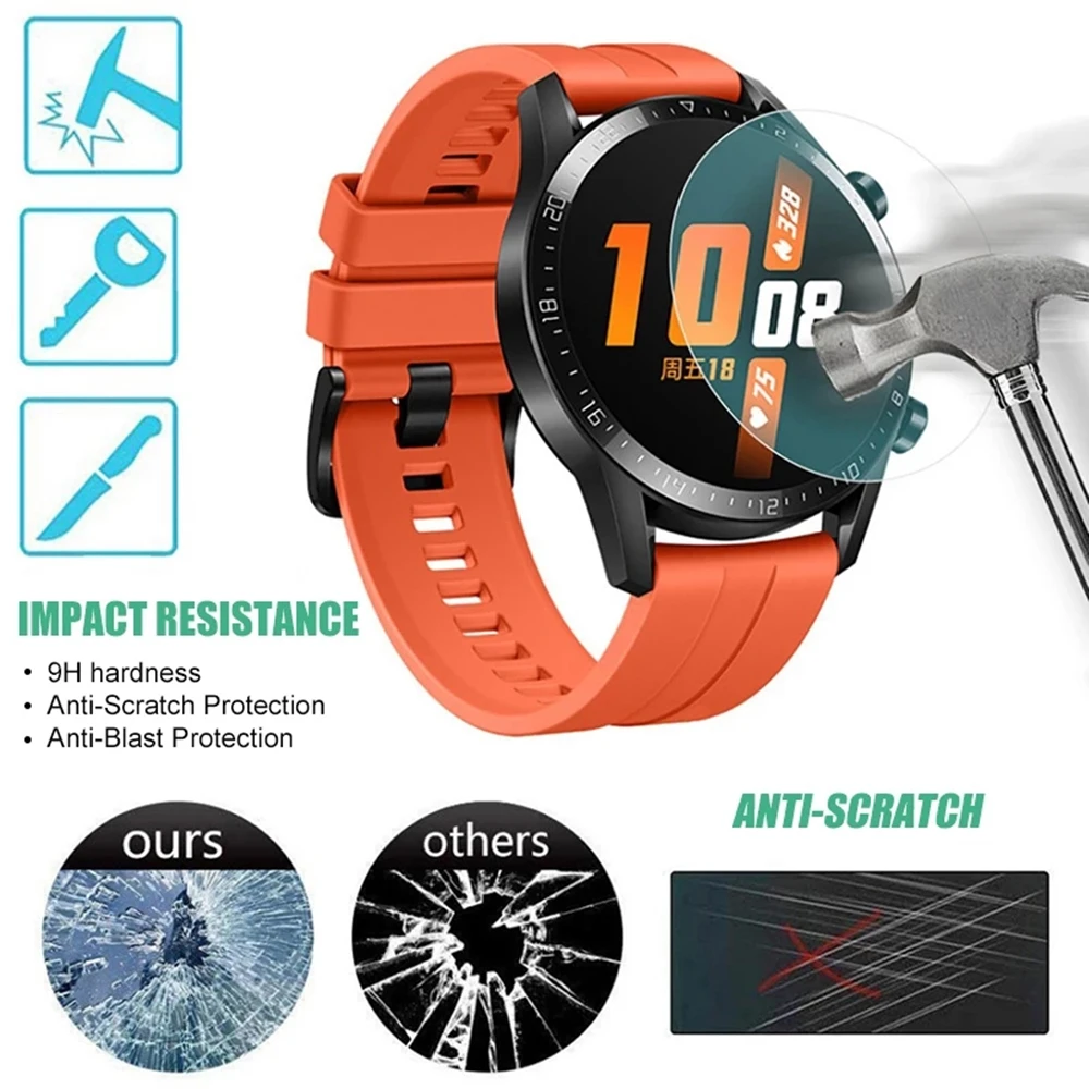 5 шт. закаленное стекло для Huawei Watch GT 2 Pro 46 мм Защитное стекло для huawei  GT2 e GT3 GT2e 42 мм Защитная пленка для экрана | Электроника | АлиЭкспресс