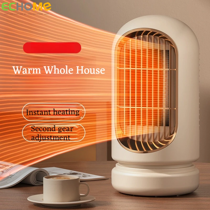 ECHOME Space Heater Warm Air Blower Home Office Small Foot Warmer Desktop Energy-Saving Small Sun Heating Room Portabale Warmer