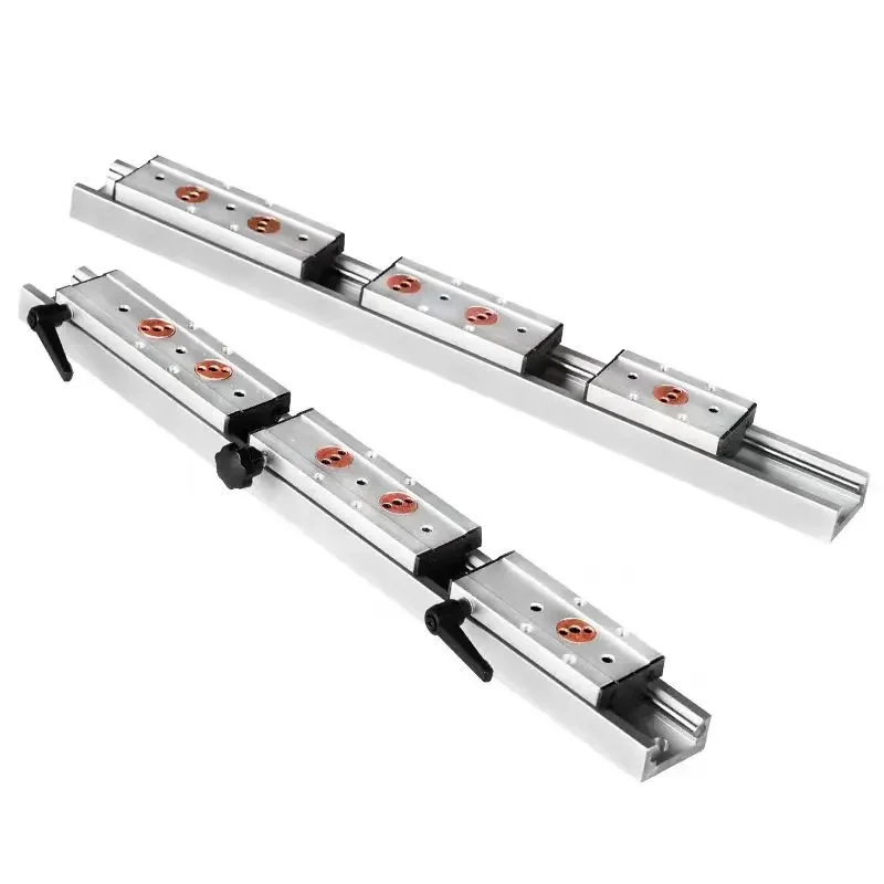 Silver Built-In Dual-Axis Linear Guide Woodworking Roller Slide