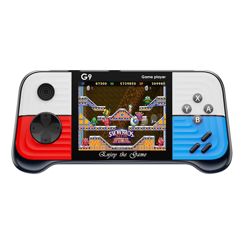 Handheld Game Console Joystick-style Retro Single/Dual Controller Classic 666 Games Portable Nostalgic Student Arcade Console - 6