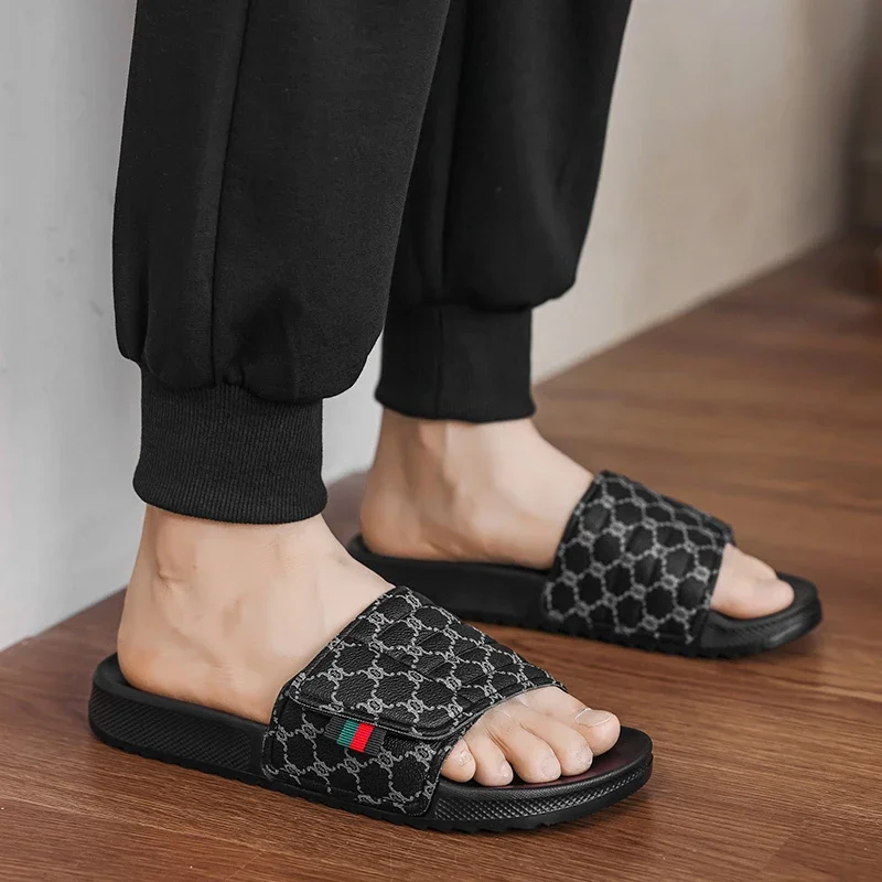 Men Sandals Quality Slippers Male Leisure Beach Holiday Outdoor Slippers Male Retro Anti Slip Casual Sandals Men Flip Flops - 5