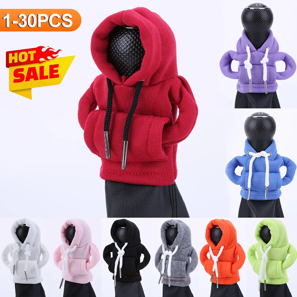 Hoodie Car Gear Shift Cover Fashion Gearshift Hoodie Car Gear