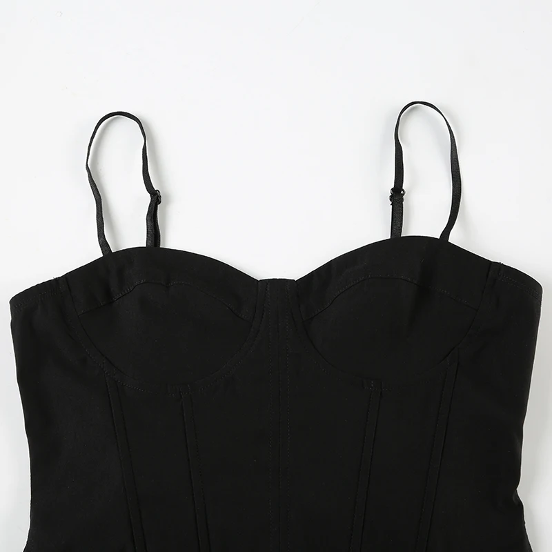 Solid Simple Fish Bones Binding Waist Women¡¯s Camisole Skinny Sexy Rave Classical Tank Spring Summer Trendy Clothes