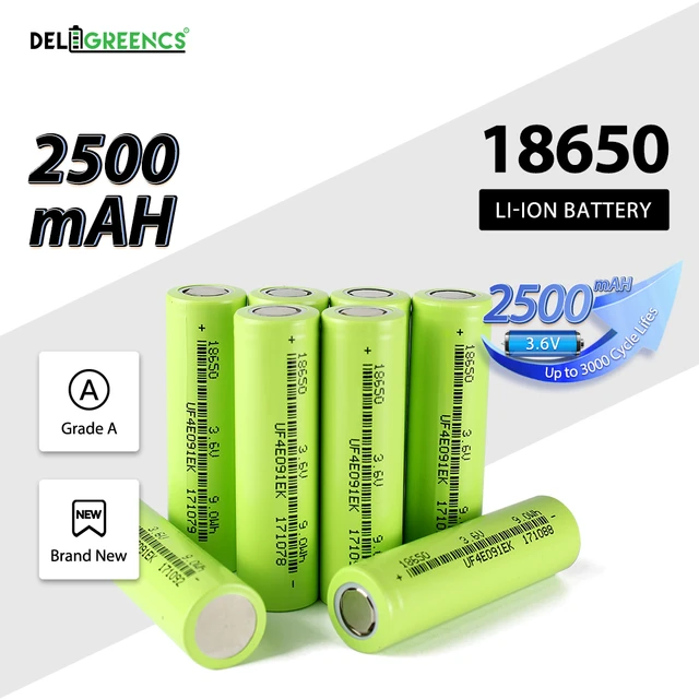 Lithium Ion Batteries 3.7v/2500mah, Battery Type: Lithium-ion at