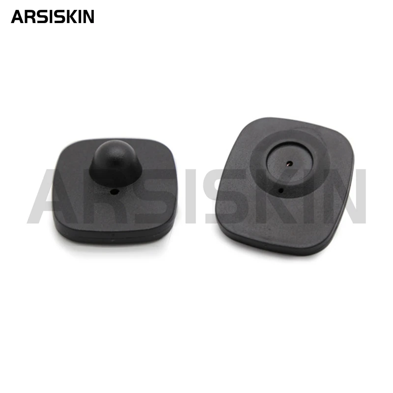 Anti Theft Tags 100pcs Rf 8.2Mhz Mini Square EAS Retail Security Clothes Hard Tags for Garment Shop Supermarket