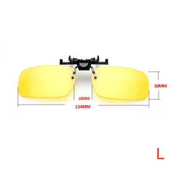 Enhanced Polarized Clip-On Sunglasses (Yellow L)