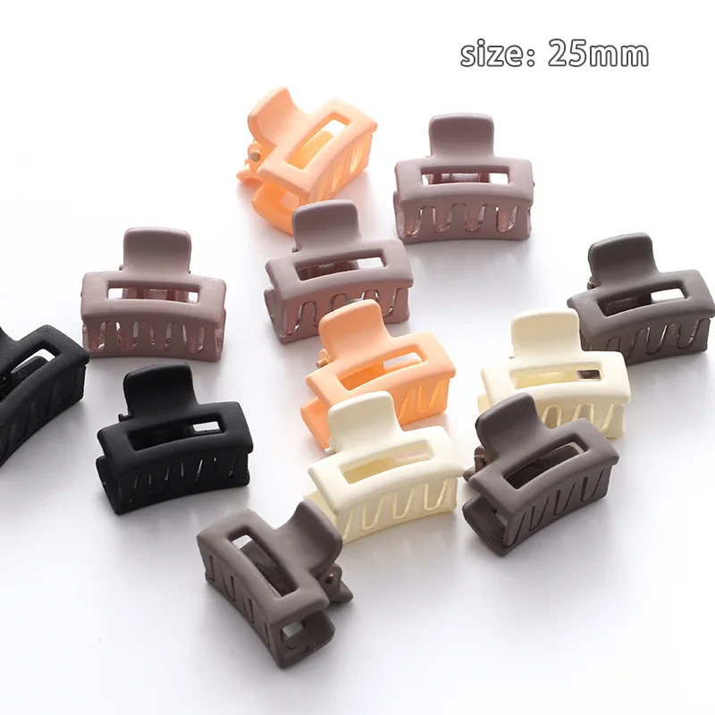 Koreanische Gemischte Haar Mini Kleine Greif Clip Matte Milch Kaffee Farbe Mädchen Pony Nette Haarnadel Kleine Greif Clip Seite Haar Clip Haar zubehör – Detail 6