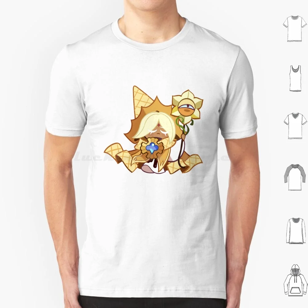 Pure Vanilla Cookie T Shirt 6Xl Cotton Cool Tee Cookie Run Ovenbreak Kingdom Gingerbrave Dark Choco Pure Vanilla Milk Yam Sea
