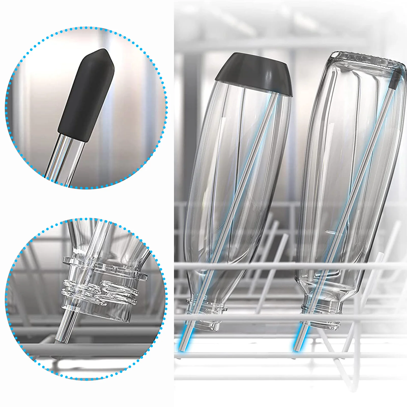 Dishwasher Insert Compatible With Sodastream Bottles Glass Holder For