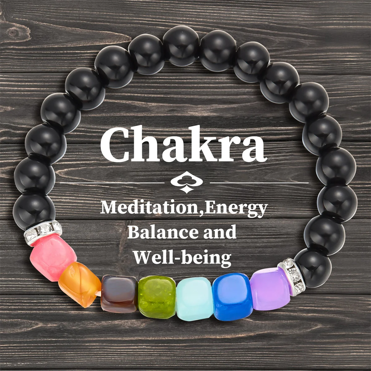 Anxiety-relief bracelet with calming blue stones