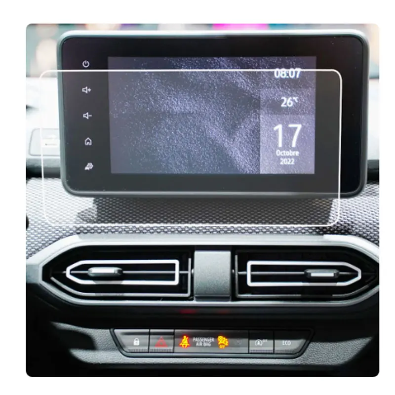 Pellicola Protettiva Per Schermo Di Navigazione Touch Da 8 Pollici 2Pc Pet Per Dacia Sandero 3/Sandero Stepway/Dacia Jogger/ Logan 2021 2022 2023