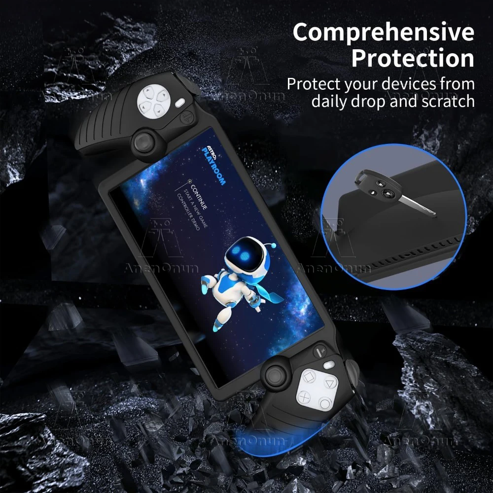Silicone Shockproof Non-Slip Protective Case - Black