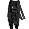 11 BYBB'S DARK Techwear Cargo Pants Men Hip Hop Big Pockets Joggers Trousers Elastic Waist Ribbon Harajuku Streetwear Pant Male 6
