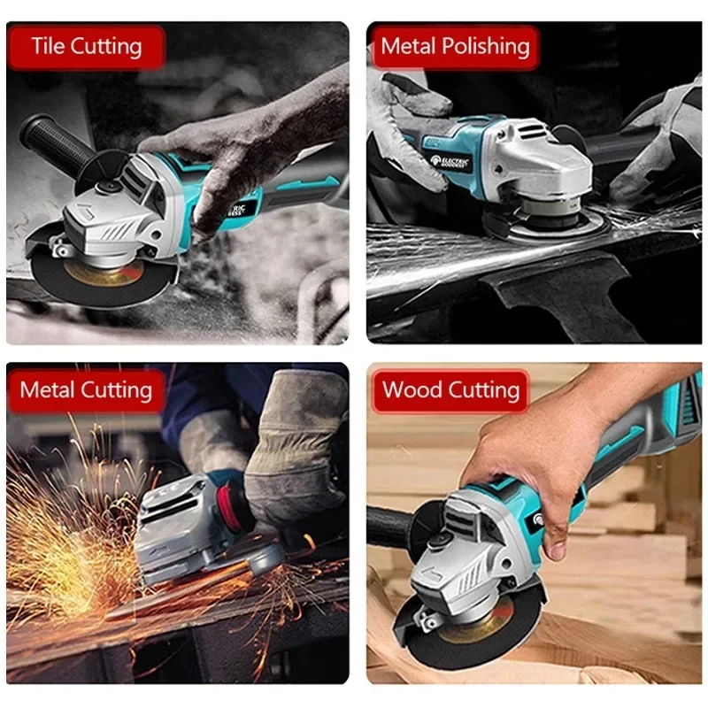 Makita DGA404 18V 125mm Grinder Tool Wireless Power Tools Electric Grinder Angle Brushless Sander Angle Cutt
