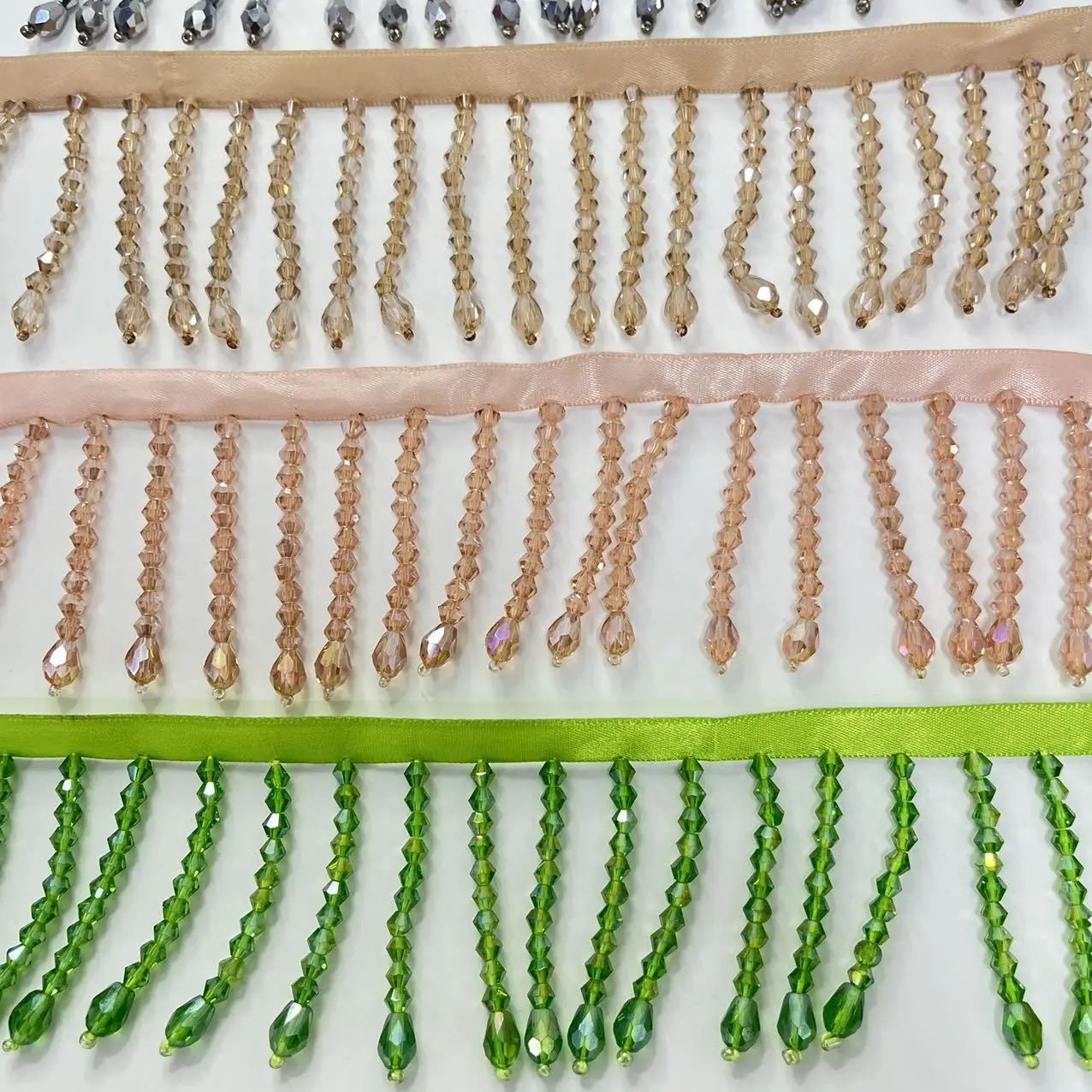 Crystal Pendant Beaded Lace Trim Tassel DIY Wedding Dress Clothes Stage Home Curtain Fringe Headwear Decorative tassel fringe tassel decoration tassel accessories tassel trim mini tassels