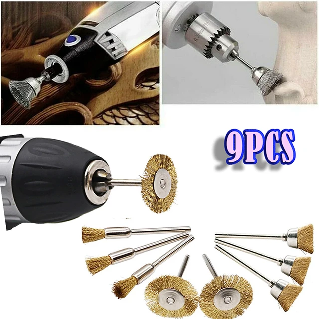 Brass Wire Wheel Brush Kit Rotary Tool Steel Wire Wheel Brushes Cup Rust  Accessories for The Engraver Polishing Tools - AliExpress