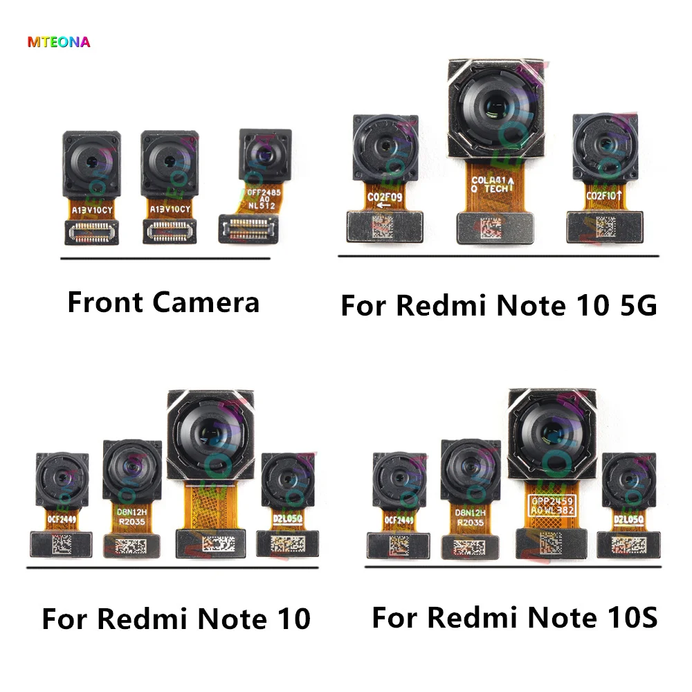 Front Rear Camera For Xiaomi Redmi Note 10 10S 5G Frontal Selfie