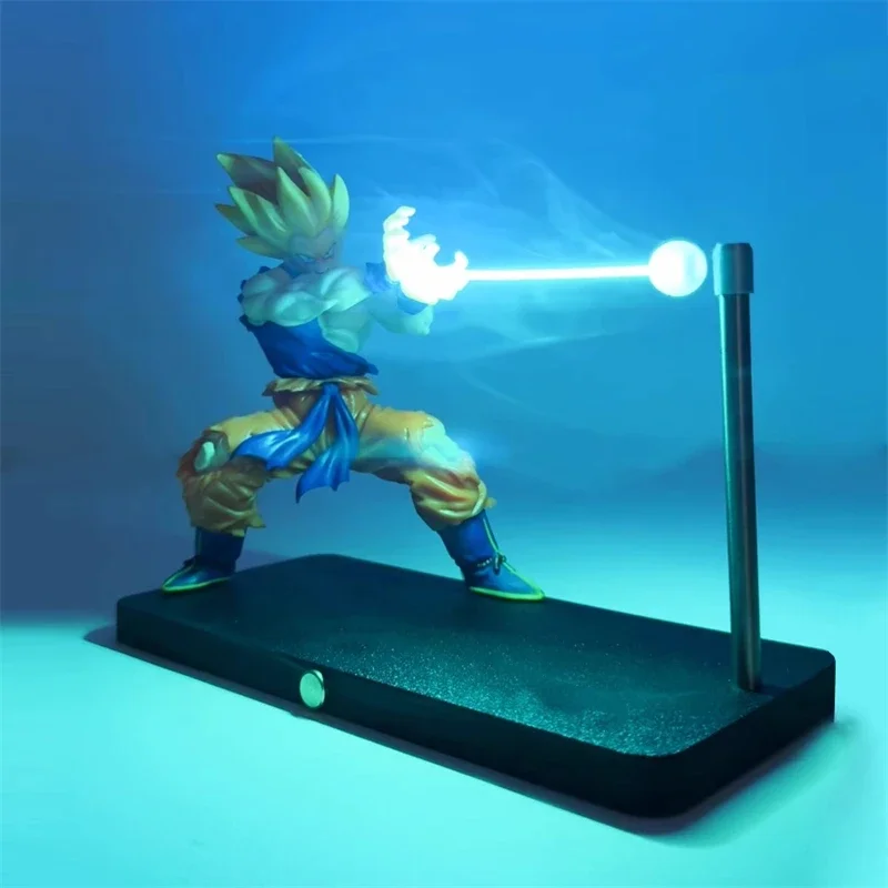 Son Goku Kamehameha Nachtlampe Desktop-Dekoration Modell Nacht Anime-Zubehör Kinderspielzeug Geburtstagsgeschenk – Detail 5