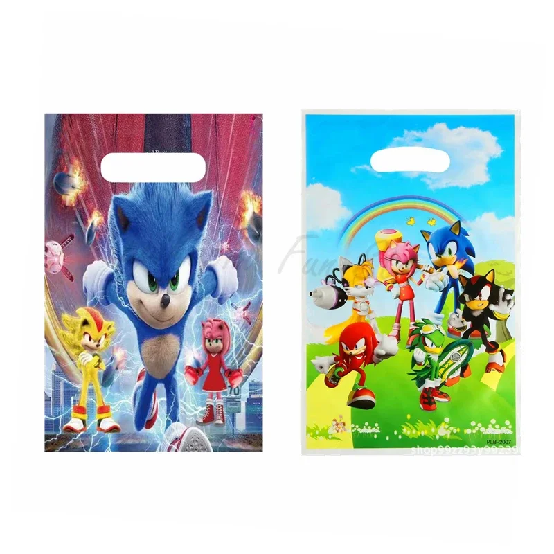 Sonic Birthday Party Gift Bags Candy Bags Animation Birthday Supplies Decorations Hedgehog Party Decoration Toy