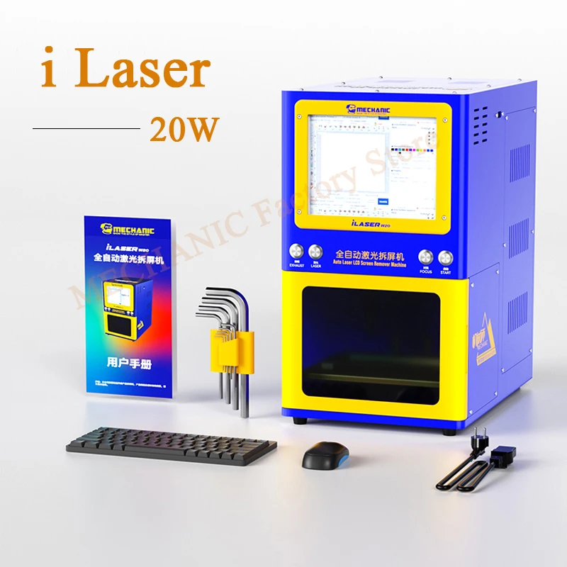 

MECHANIC Ilaser LCD screen remover machine 20W Print words logo pictures Remove back cover front screen for iPhone Huawei Xiaomi
