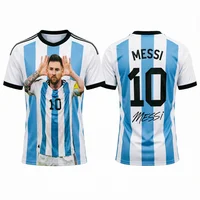 2026 Messi Argentina Team Football Jersey Match & Training Kit Summer Sports Men's T-Shirt Children's Clothing Tee Y2k Woman ﻿ 5